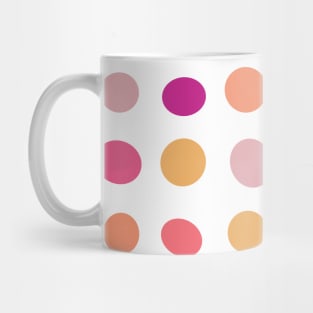 Colorful polkadots, spotty, dosts, cute modern art Mug